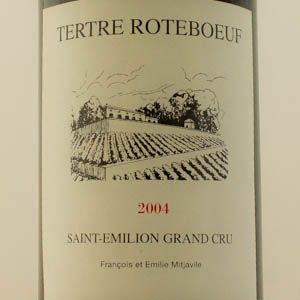 Tertre Roteboeuf Saint Emilion Grand Cru 2004