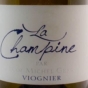 Vin blanc La Champine 100% Viognier Jean Michel Gérin 2019