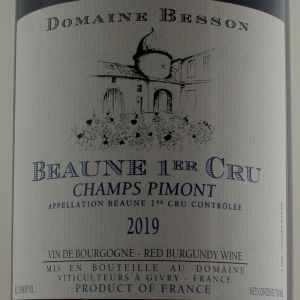 Beaune 1er cru Les Champs Pimont 2019 Dom. Besson   