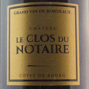 Côtes de Bourg Clos du Notaire Tradition 2019 Rouge