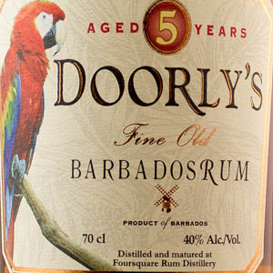 Rhum Barbade  Doorly's 5 ans 40%