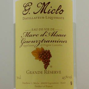 Marc de Gewurztraminer Grande Rserve G. Miclo 45