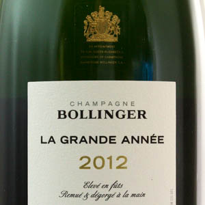 Champagne Bollinger Grande Année Brut 2012