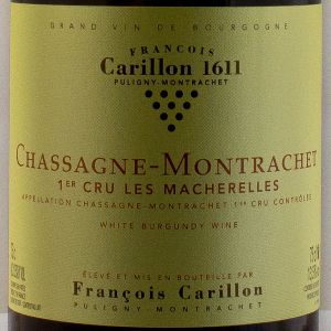 Chassagne Montrachet 1er cru les Macherelles 2021 F. Carillon 