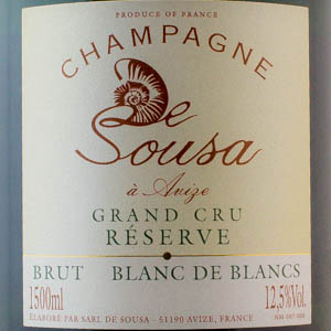 Champagne De Sousa Réserve Blanc de Blancs Extra Brut 150 cl   