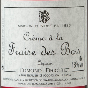 Crème de Fraise des B. Briottet 50 cl 