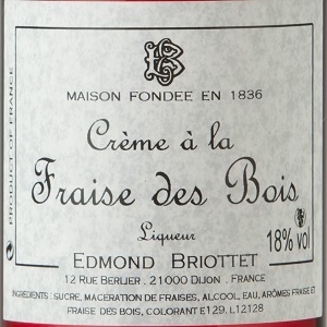 Crme de Fraise des B. Briottet