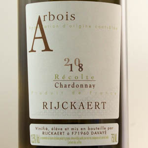 Arbois Chardonnay domaine Rijckaert 2018 