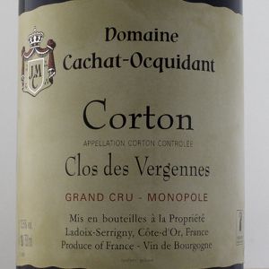 Corton Grand Cru Clos de Vergennes Cachat Ocquidant 2020 