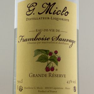 Eau de Vie de Framboise Sauvage G. Miclo Grande Réserve 43°