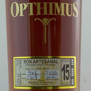 Rhum Opthimus 15 ans République Dominicaine  