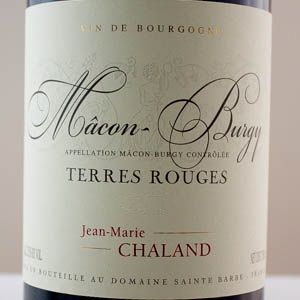 Mâcon Burgy Jean Marie Chaland "Terres Rouges" 2021